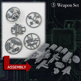 KIKOU SENSEN 1/100th Scale Plastic Model Kit Wave 1 (Set of 6)