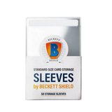 Beckett Shield Semi-Rigid Standard Size Card Storage Sleeves (50 Count)