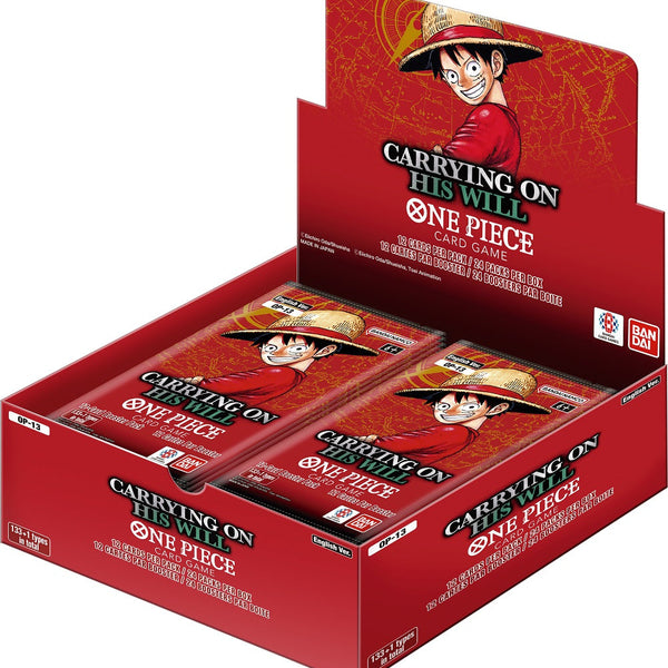 "One Piece Card Game" CARRYING ON HIS WILL - BOX of 24 BOOSTER PACKS (OP-13)