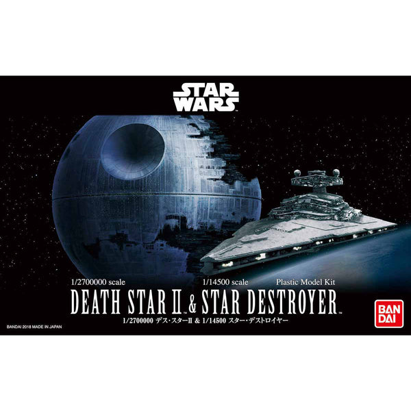 Bandai Hobby Star Wars 1/2700000 DEATH STAR II & 1/14500 STAR DESTROYER