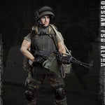 CRAZY FIGURE LW010 Russian Alpha Special Forces Machine Gunner 1/12 Scale Figure