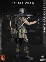 CRAZY FIGURE LW010 Russian Alpha Special Forces Machine Gunner 1/12 Scale Figure