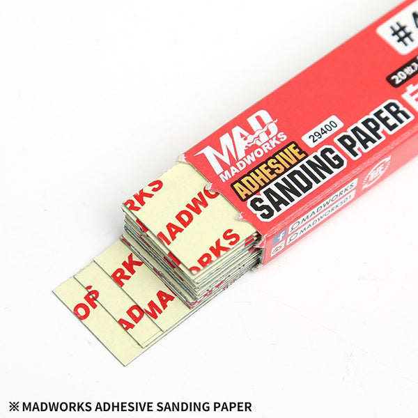 Madworks 29400 #400 SAND PAPER W/ ADHESIVE BACKING (20pc)