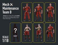 JOY TOY MECH MAINTENANCE TEAM B 1/18 FIGURE 6PK