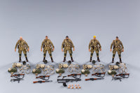 JOY TOY WWII US ARMY AIRBORNE DIVISION 1/18 FIGURE 5PK
