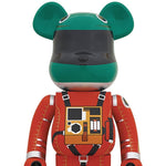 Be@rbrick Space Suit Green Helmet & Orange Suit Ver. 1000%