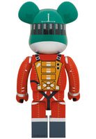 Be@rbrick Space Suit Green Helmet & Orange Suit Ver. 1000%