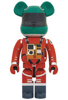 Be@rbrick Space Suit Green Helmet & Orange Suit Ver. 1000%