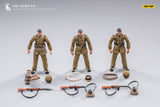 JOY TOY CHINESE PEOPLES VOLUNTEER ARMY (WINTER) 1/18 FIGURE 3PK