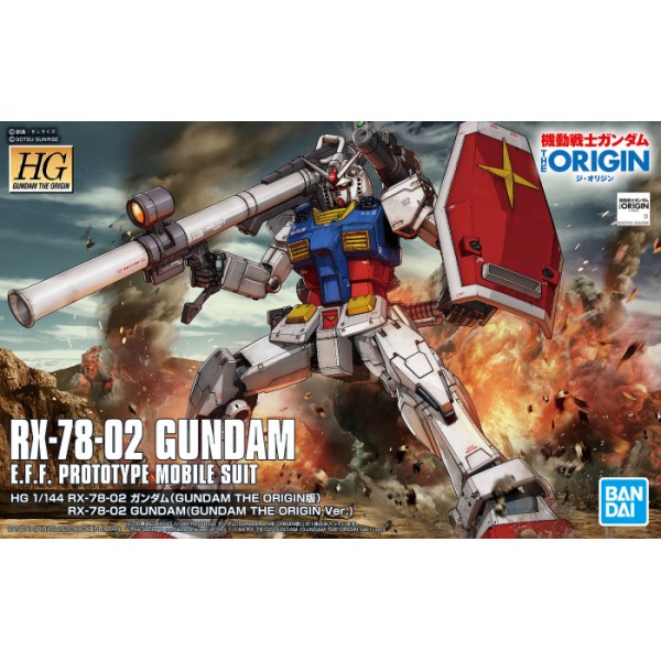 Bandai Hobby HG 1/144 #026 RX-78-02 GUNDAM 'Gundam The Origin' (5058929)